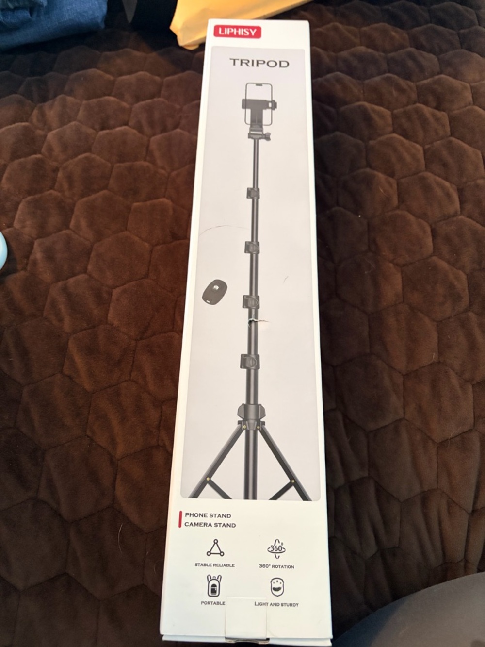 Black Tripod Phone & Camera Stand